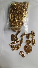 Necklace Pendant Jewelry Animal Zinc-Alloy Gold Antique Metal Handmade 100pieces of Plant