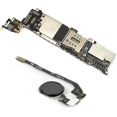 In Stock  Motherboard for Apple iPhone 5S 16GB With touch iD / Button Space Grey Unlocked 