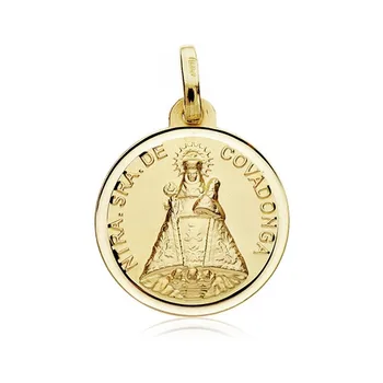

Medal 18k gold Virgin Covadonga 18mm. Bezel [AB8986]