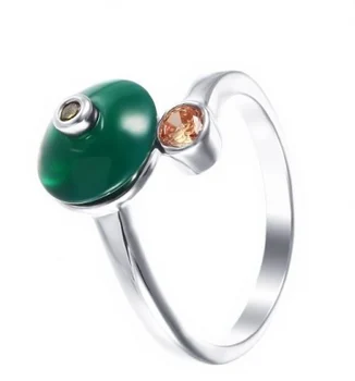 

Jay VI ring with agate and cubic zirconia