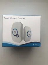 Fuers-timbre de bienvenida inalámbrico para el hogar, alarma inteligente para puerta, 32 canciones, botón a prueba de agua