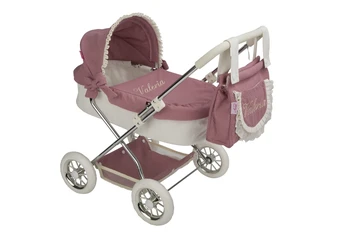 

Doll carriage with CAPOTA VALENTINA 40802. Includes matching bag and carrycot covers. For children from 3 years old. HEIGHT 55CM