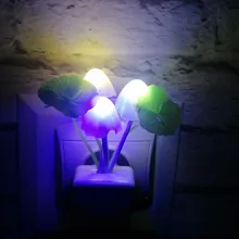 Luminaria-Lamp Mushroom Night-Light Us-Plug LED Induction-Dream Novelty Fungus 220V EU