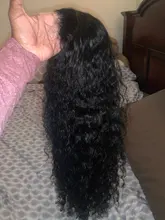 Pelucas de cabello humano peruano para mujeres negras, postizo de ondas profundas con cierre de encaje, 4x4