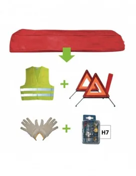 

JBM 52778 emergency KIT red bag + MK H7 + vest + TRIANG. + GLOVES