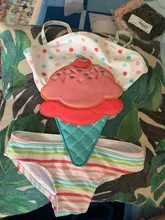 Ropa de baño de playa para bebés, bañador de sandía, traje de baño, bikini de verano de una sola pieza
