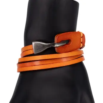 

Leather bracelet otokodesign 55294 (Brown, lock-loop, genuine leather)
