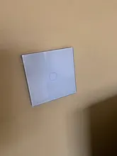 Glass-Switch-Panel Wall-Touch-Switch Minitiger White 1-Gang Crystal 1-Way Eu/Uk-Standard