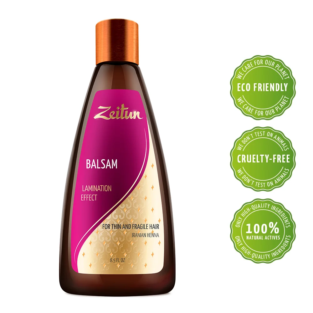 Z0519 _Lamination Effect_ balsam for thin and fragile hair - Iranian Henna 250 ml 7