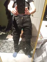 Los nuevos hombres de la moda vaqueros Cargo ajustados pantalón largo de Denim de combate de bolsillo elástico pantalones de trabajo negro