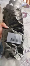 Extensión de pelo rizado Afro sintético natural para mujer, mechones de pelo ondulado de 24 pulgadas, de fibra de alta temperatura, color negro, 2 uds.