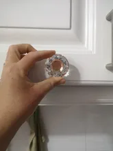Wardrobe Handles Hardware Drawer Pull Cupboard Glass-Knobs Cabinet-Door Crystal Kitchen