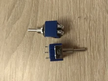 Interruptor de palanca en miniatura de un solo polo, doble tiro, ON-ON, 120VAC, 6A, 1/4 pulgadas, MTS-102 de montaje, 103, 202, 203, 5 uds.