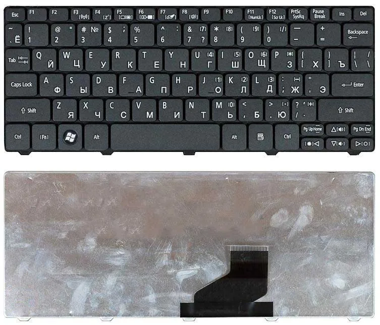 Клавиатура для ноутбука Acer Aspire One 521 532H AO532H D255 D260 D270 NAV50 PAV80 черная | Компьютеры и