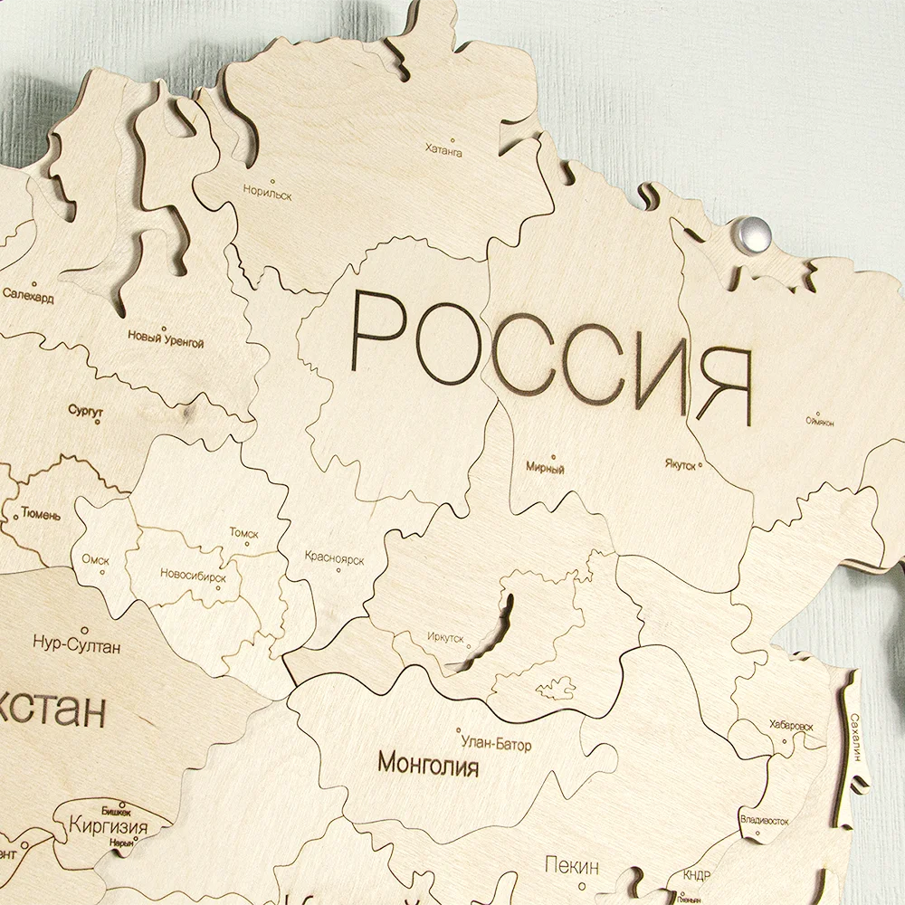 Рисунок 2 - Интерьерная карта мира на стену