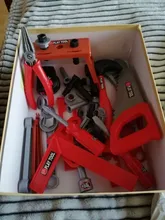 Caja de Herramientas para niños, Kit de herramientas de reparación de simulación de ingeniería, taladro eléctrico, destornillador, caja de juguete