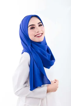 

Chiffon Shawl-Saks Blue/Autumn-Winter Fashion