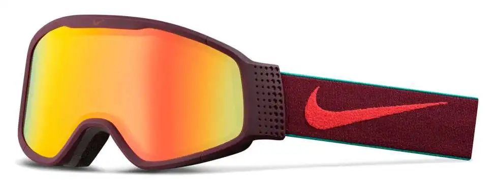 Маска Nike Mazot (Night Maroon линза Bright Crimson/Yellow Red Ion) | Спорт и развлечения