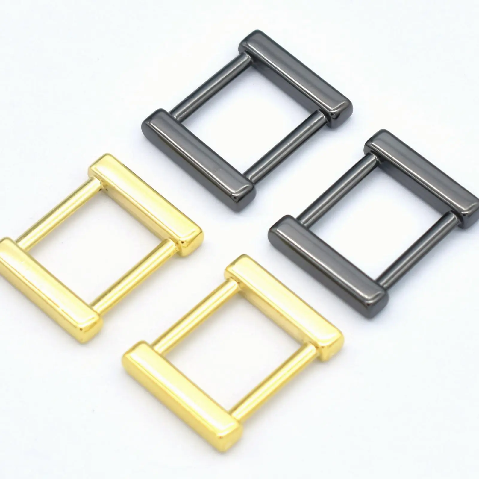 

12mm Gold Adjustable Buckle Slide Buckles Rectangle Metal Purse Handbag Making Bag strap Buckle webbing hardware Jewelry Charm
