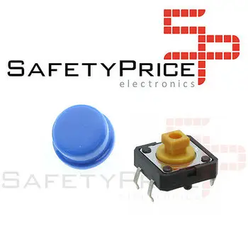 

5x push button B3F key Omron blue Electronica Arduino prototype 12mm Spain