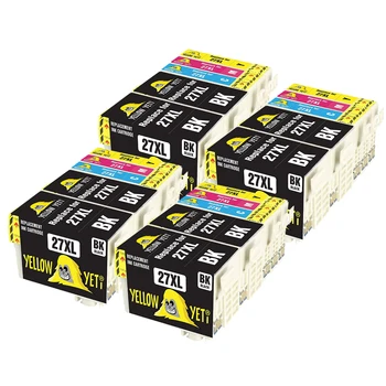 

20pcs Compatible ink Cartridge 27XL T2711 - T2714 2701 for Epson WorkForce WF-7110 7610 3620 3620 3640 7620 printer 27
