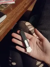 MINKYS-Mini cuchillo de bolsillo con Gato Kawaii, utensilio de utilidad artística, caja Express, cortador de papel, hoja rellenable para envolver, papelería