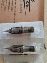 Agujas con filtro para cartucho de tatuar, sistema de agujas para máquina de tatuaje, revestimiento redondo, #10, de 0.30 mm, 10 unidades por lote