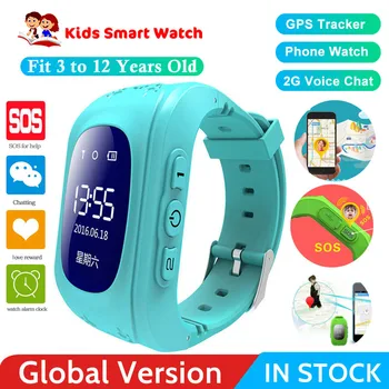 

Origina Q50 Anti Los OLED Child GPS Tracker SOS Smart Monitoring Positioning Phone Kids GPS Baby Watch Compatible IOS & Android