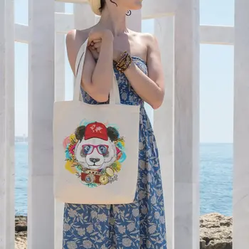 

Angemiel Bag Photo Machine Compass Hat Panda Cloth Bag