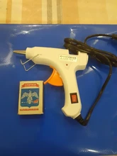Pistola de pegamento de fusión en caliente Industrial, Mini herramienta de reparación neumática de temperatura térmica eléctrica de 20W con enchufe europeo y estadounidense de CA 110V-220V