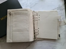 Moterm-Agenda de anillos de lujo con carpeta de anillos plateados, organizador de Agenda, diario, Bloc de notas, cuaderno de bocetos, A5, 30 MM, nueva serie