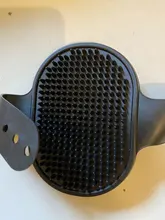 Cepillo de baño de policarbonato para perros, cepillo de baño de gato, guante de goma, cuidado del pelo, piel, masaje de masaje para mascotas, 1 unidad