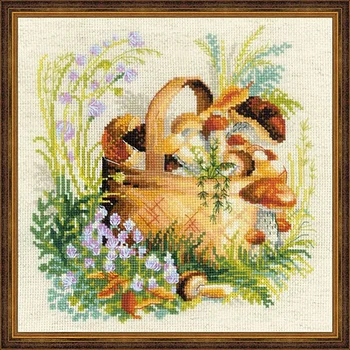 

1363 set for embroidery Riolis 'mushroom lukoshko', 30*30 cm