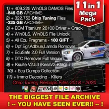 225gb chip tuning arquivos + 846gb damos + remap banco de dados + winols desbloquear + dpf egr lambda removedor + 150 todos os programas ecu gİft chip tuning