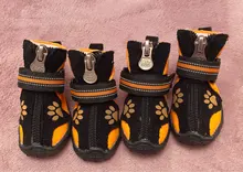 Boots Pet-Shoes Dog Large Waterproof Anti-Skid Small Winter Golden Warm Big 8-Sizes Wear-Resistant