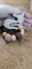 Wooden Toys Bracelet Ring Hedgehog Crafts Crochet-Beads Baby Teether Lets-Make Engraved