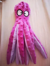 Juguete de peluche suave con 8 patas de pulpo para perros, juguete interactivo para jugar al aire libre, con sonido sonoro, juguete dental para masticar