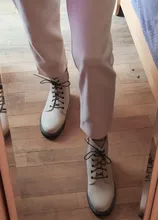 AIYUQI-Botas cortas de cuero genuino para mujer, botines de lana cálidos y antideslizantes, para estudiantes, para invierno, 2021