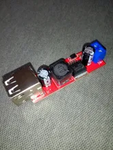 DC-DC de carga USB doble, módulo convertidor de bajada para cargador de vehículo LM2596, CC 6V-40V a 5V 3A
