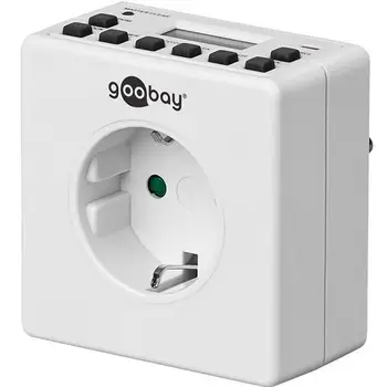 

Temporizador programable digital IP20 con enchufe Blanco