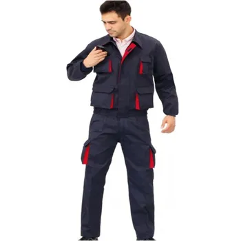 

PANTALON TERYLENE MULTI-POCKET BICOLOR NAVY/RED CHARGE T40