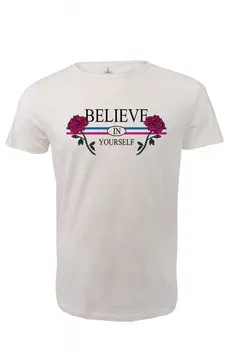 

Angemiel Wear Believe In Yourself Self Believe Cotton White Men 'S T-Shirt
