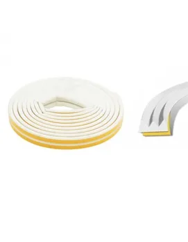 

Weatherstrip rubber e Type White 6m x 9mm