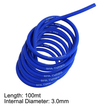 

100MT wholesale 1/8" 3mm ID x 7mm OD blue silicone vacuum boost reference wastegate hose tube pipe SPA Turbo