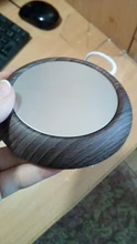 Calentador de tazas de madera con USB, posavasos portátil para bebidas calientes