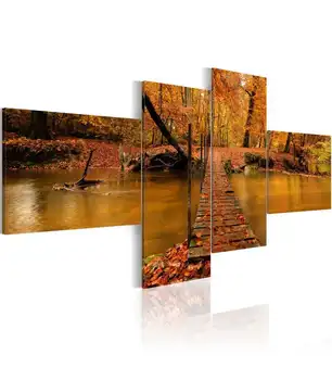 

Picture-a puentito over a stream of a forest
