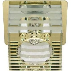 

Ceiling light, jcd9 35W G9 with clear-frosted glass, gold, dl-172