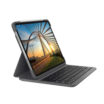 

Logitech Slim Folio Pro mobile keyboard QWERTZ Swiss graphite Bluetooth