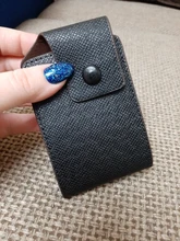 TANGYUE-tarjetero de cuero para hombre y mujer, cartera con carcasa para tarjetas, tarjetero para tarjetas bancarias