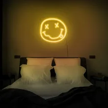 

Smile Neon Sign,Music Neon Sign,Led Neon Sign,Neon Sign Bedroom Decor, Happy Face Neon Sign, Smiley LED Neon Light, Wall Decor